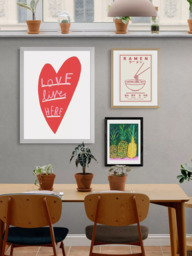 EAST END PRINTS Katy Edelsten 'Love Lives Here' Framed Print - thumbnail 2