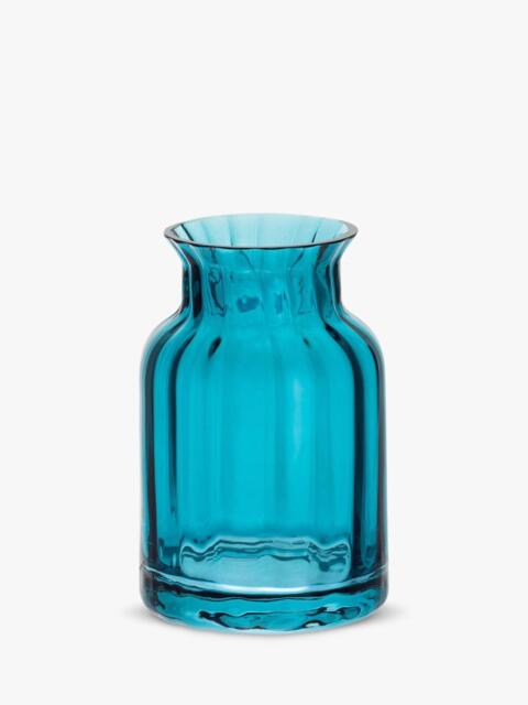 Dartington Crystal Jones Glass Vase, H11cm, Deep Lake - image 1