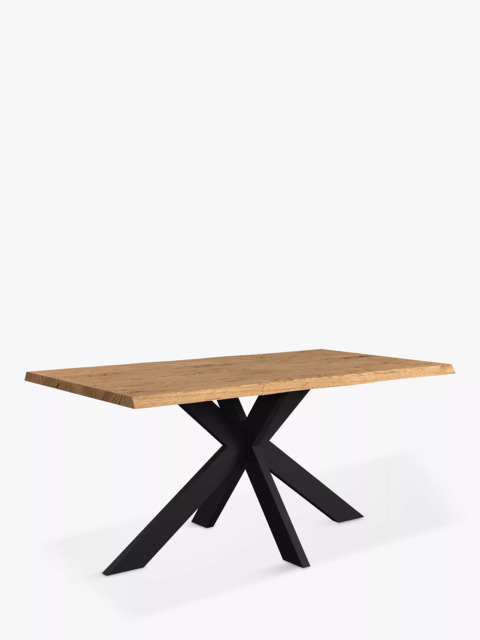John Lewis Ripley Fixed Dining Table, Natural Edge, Solid Oak Natural Oil - image 1