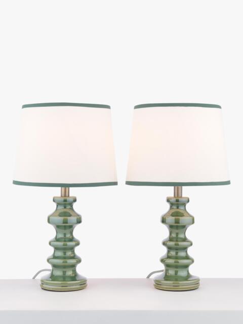 John Lewis Pagoda Ceramic Table Lamp, Set of 2 - image 1