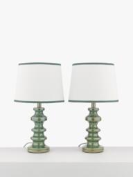 John Lewis Pagoda Ceramic Table Lamp, Set of 2 - thumbnail 3