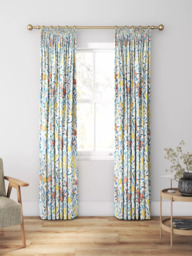 Morris & Co. Fruit Made to Measure Curtains or Roman Blind, Paradise Blue - thumbnail 3