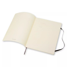 Moleskine Extra Large Soft Cover Plain Notebook, Black - thumbnail 3