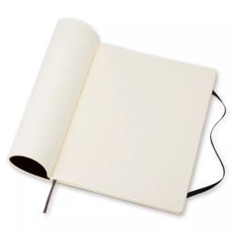 Moleskine Extra Large Soft Cover Plain Notebook, Black - thumbnail 4