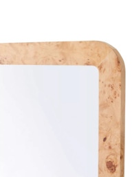 West Elm Burled Wood Wall Mirror, 91 x 61cm, Oak Effect - thumbnail 5