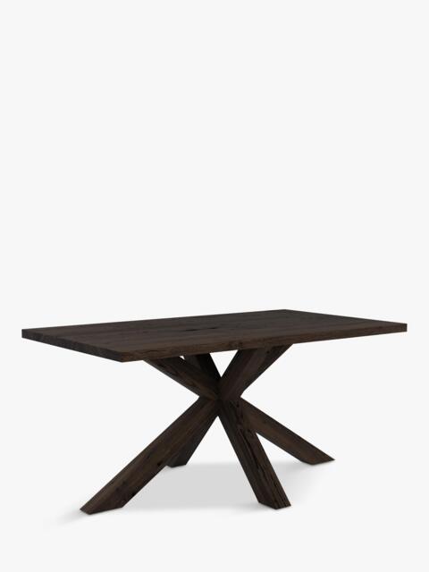 John Lewis Thornton Fixed Solid Oak Dining Table, Straight Edge, Dark Oil - image 1