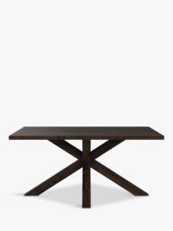 John Lewis Thornton Fixed Solid Oak Dining Table, Straight Edge, Dark Oil - thumbnail 2