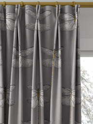 Harlequin Demoiselle Made to Measure Curtains or Roman Blind, Graphite/Almond - thumbnail 4