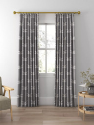Harlequin Demoiselle Made to Measure Curtains or Roman Blind, Graphite/Almond - thumbnail 3