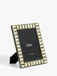 "OKA Lodaya Photo Frame, 8 x 10"" (20 x 25cm), Bone"
