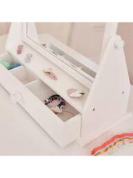 Great Little Trading Co Isla Dressing Table Mirror, White - thumbnail 3