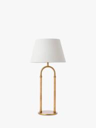 John Lewis Archibald Cane Table Lamp, Brass - thumbnail 3