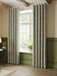 John Lewis Hidcote Weave Pair Lined Eyelet Curtains - thumbnail 3