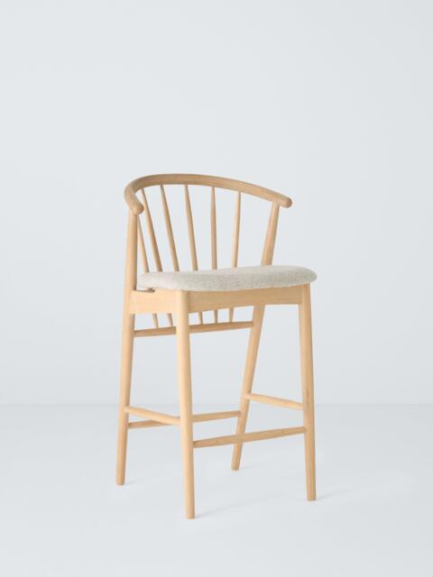 John Lewis Kinross II Bar Chair, Oak/Upholstered Seat - image 1