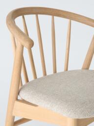 John Lewis Kinross II Bar Chair, Oak/Upholstered Seat - thumbnail 5