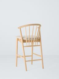John Lewis Kinross II Bar Chair, Oak/Upholstered Seat - thumbnail 3