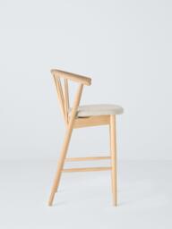 John Lewis Kinross II Bar Chair, Oak/Upholstered Seat - thumbnail 4
