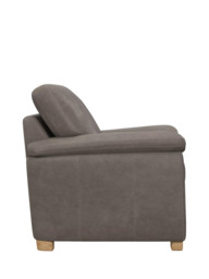 John Lewis Leather Loveseat, Light Leg - thumbnail 3