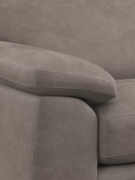 John Lewis Leather Loveseat, Light Leg - thumbnail 6