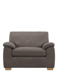 John Lewis Leather Loveseat, Light Leg - thumbnail 5