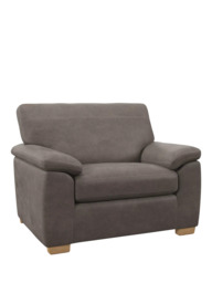 John Lewis Leather Loveseat, Light Leg - thumbnail 1