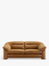 At the Helm Alba Large 3 Seater Leather Sofa - thumbnail 2