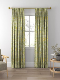 Morris & Co. Pink and Rose Made to Measure Curtains or Roman Blind, Cowslip/Fennel - thumbnail 5