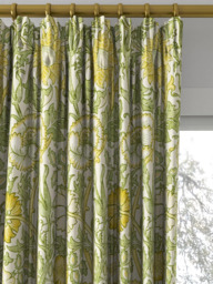 Morris & Co. Pink and Rose Made to Measure Curtains or Roman Blind, Cowslip/Fennel - thumbnail 2
