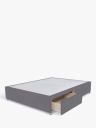 John Lewis Non-Sprung Upholstered 2 Drawer Divan Base, King Size - thumbnail 2