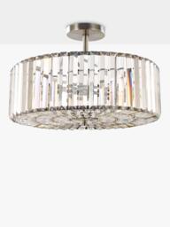 Laura Ashley Fernhurst 4 Bulb Semi Flush Ceiling Light, Champagne Gold - thumbnail 2