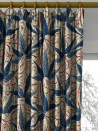 Morris & Co. Bamboo Made to Measure Curtains or Roman Blind, Indigo/Woad - thumbnail 2