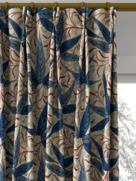 Morris & Co. Bamboo Made to Measure Curtains or Roman Blind, Indigo/Woad - thumbnail 4