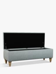 John Lewis Rouen Upholstered Ottoman Storage Box - thumbnail 2
