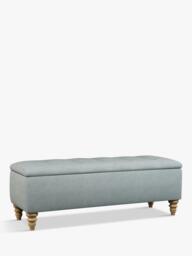John Lewis Rouen Upholstered Ottoman Storage Box - thumbnail 1