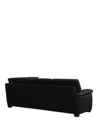John Lewis Camden RHF Chaise Corner Leather Sofa, Dark Leg - thumbnail 4