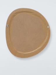 John Lewis Mid Century Circle Wood Wall Mirror, 69 x 62cm, Walnut - thumbnail 4