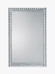 Gallery Direct Crystal Frame Rectangular Wall Mirror, 90 x 60cm - thumbnail 1