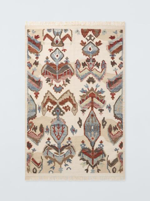 John Lewis Farah Ikat Wool Rich Rug, Natural/Multi - image 1