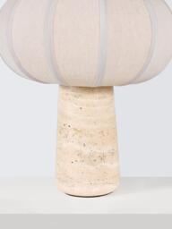 John Lewis Travertine Pumpkin Table Lamp, Travertine Stone - thumbnail 5