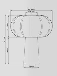 John Lewis Travertine Pumpkin Table Lamp, Travertine Stone - thumbnail 6