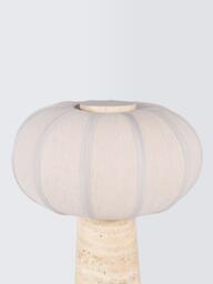 John Lewis Travertine Pumpkin Table Lamp, Travertine Stone - thumbnail 4