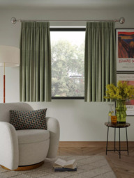 John Lewis Textured Weave Pair Blackout Lined Pencil Pleat Curtains - thumbnail 6