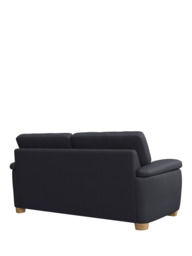 John Lewis Camden Medium 2 Seater Leather Sofa Bed, Light Leg - thumbnail 4