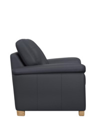 John Lewis Camden Medium 2 Seater Leather Sofa Bed, Light Leg - thumbnail 3