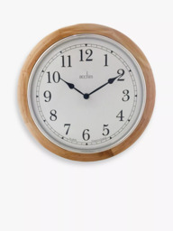 Acctim Winchester Light Wood Analogue Quartz Wall Clock, 31cm