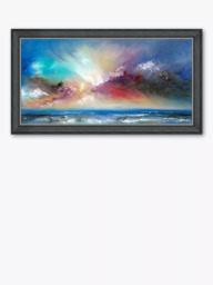 John Lewis Anna Schofield 'Blue Delight' Framed Print, 73 x 123cm, Blue/Multi - thumbnail 1