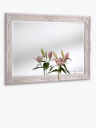 Yearn Baroque Rectangular Wood Framed Wall Mirror - thumbnail 1