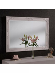 Yearn Baroque Rectangular Wood Framed Wall Mirror - thumbnail 2