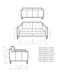 John Lewis Draper II Medium 2 Seater Leather Sofa, Light Leg - thumbnail 2