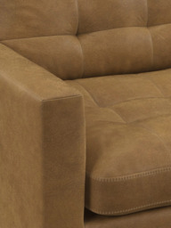 John Lewis Draper II Medium 2 Seater Leather Sofa, Light Leg - thumbnail 6